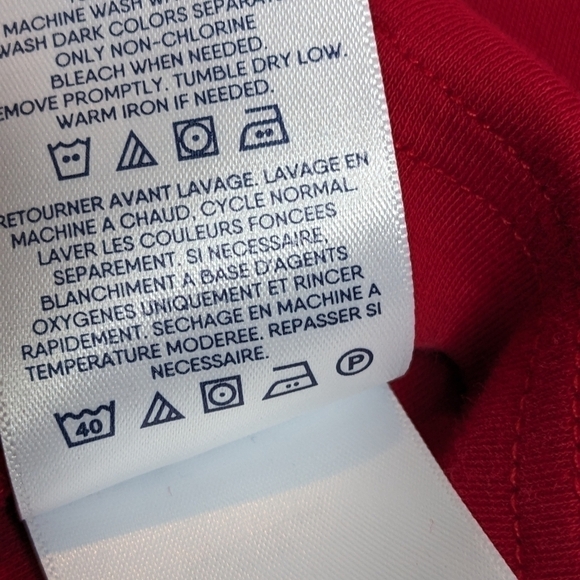 Lands' End Red Turtleneck Shirt S 6/7 - Picture 7 of 7